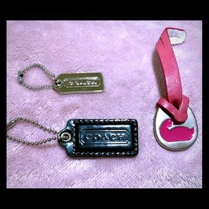 Coach and Dooney and Burke purse fob tags